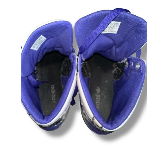Adidas Originals Attitude Hi G98513 Purple Silver White Men 10.5 Retro Shoes - Picture 11 of 16